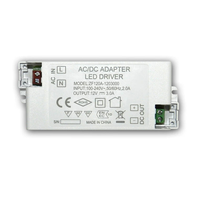 36W led驅(qū)動電源UL/CE認(rèn)證12V3A/24V1.5A